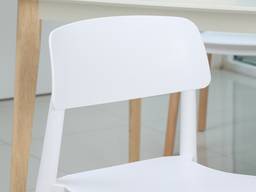 เก้าอี้ รุ่นลูเซีย - สีขาว/ธรรมชาติ