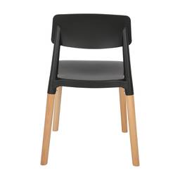 เก้าอี้ รุ่นลูเซีย - สีดำ/ธรรมชาติ