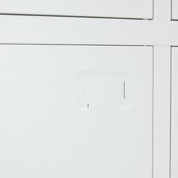 ตู้เหล็กล็อคเกอร์ 9 ช่อง รุ่นโซลิด - สีขาว