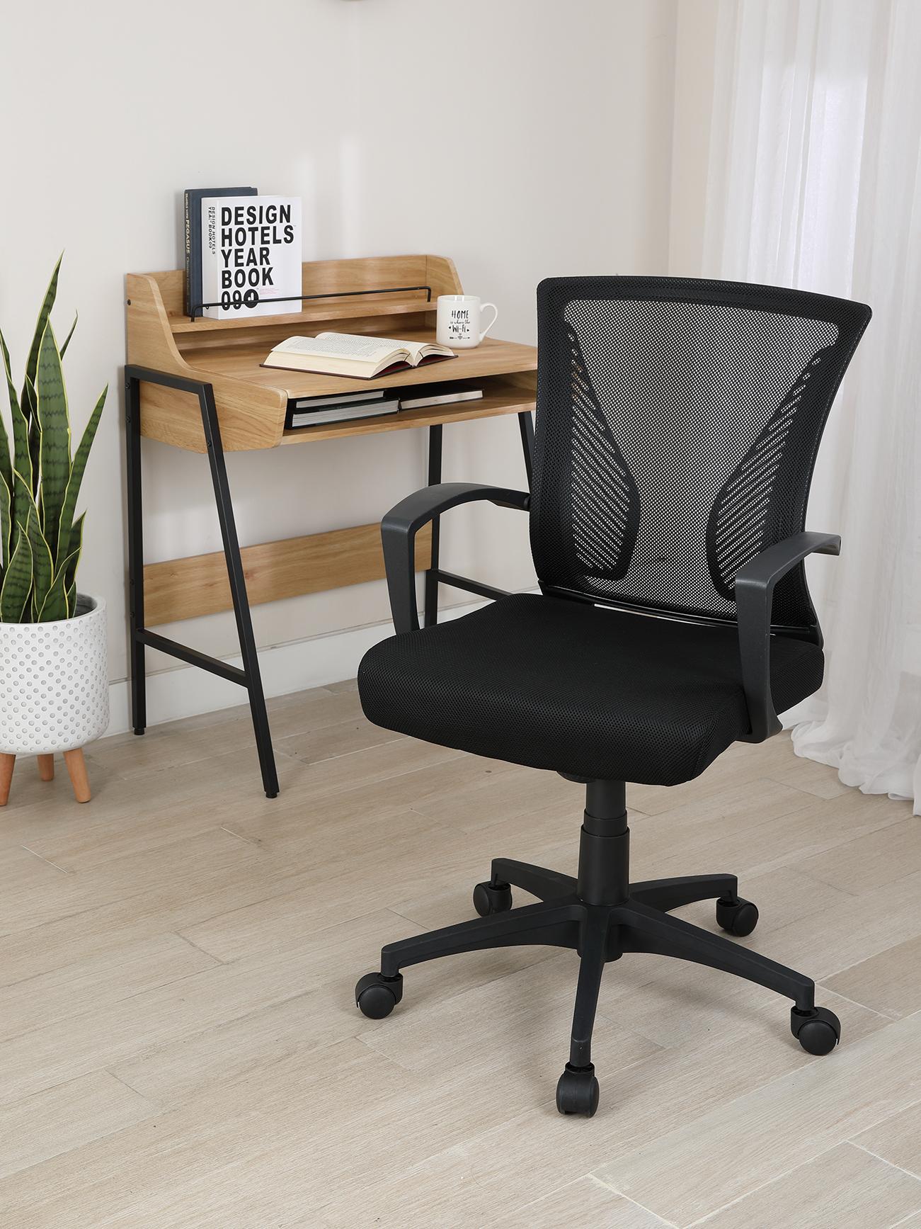 เก้าอี้สำนักงาน รุ่นเด็กซ์เตอร์ - สีดำ - เก้าอี้ทำงาน เก้าอี้สำหรับโต๊ะทำงาน ผลิตจากวัสดุพีพี