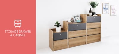 ตู้เก็บของและตู้ลิ้นชัก